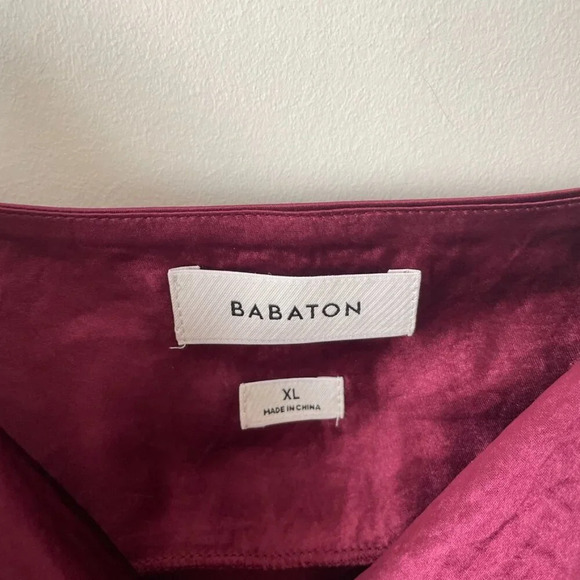 Aritzia Babaton Model Satin Cowl Neck Mini Dress NWT Grapevine Purple Burgundy - Picture 6 of 9